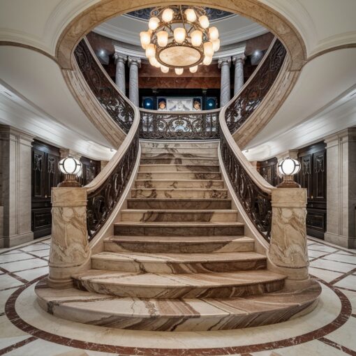 MM Galleri - Luxury Staircase Design with Premium Natural Stone Materials