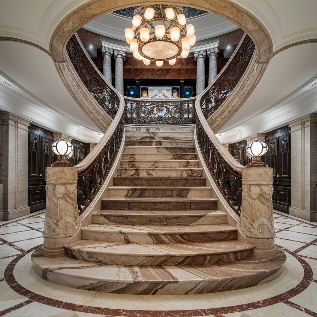 MM Galleri - Luxury Staircase Design with Premium Natural Stone Materials